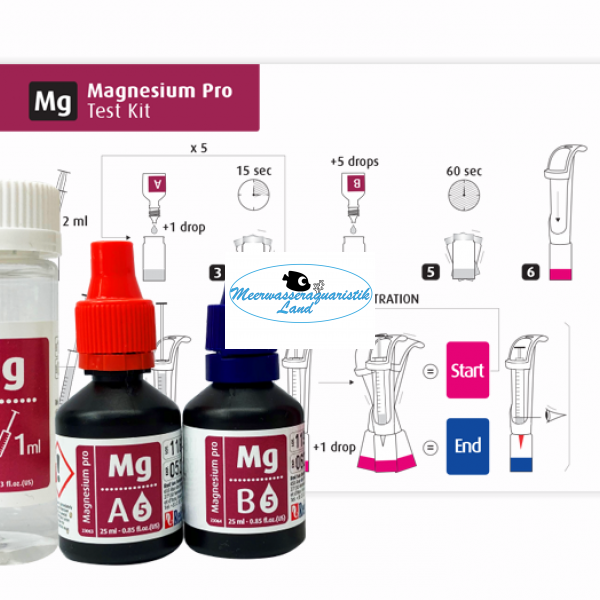 Foundation Pro Multi test kit Calcium, Magnesium und der Alkalinität